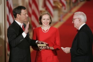 Swearing in of Supreme Court Chief Justice John Roberts.